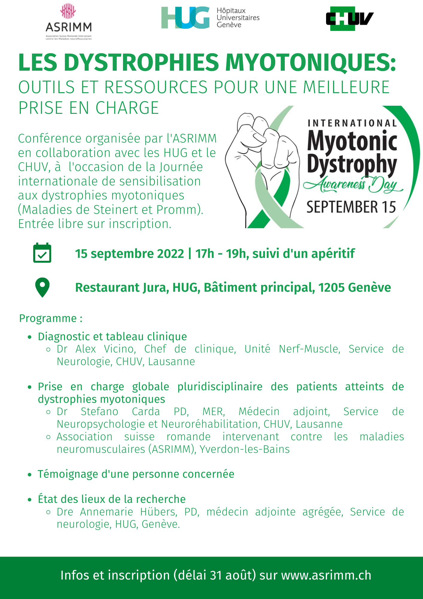 Illustration de l'événement : Les Dystrophies Myotoniques : Outils et ressources pour une meilleure prise en charge
